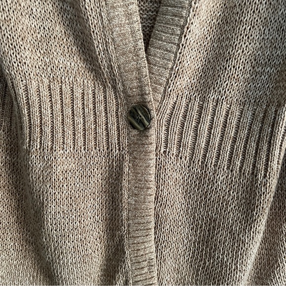 Eddie Bauer Sweaters Eddie Bauer Ramie Cotton Blend Tankhaki Button